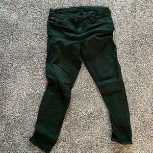MIA Toothpick Skinny Dark Green Jean Leggings